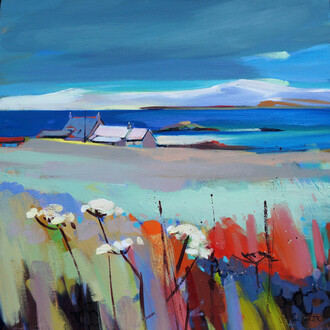 Early Snow, Iona 20"x20" £250 Mounted