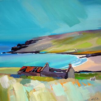The Keeper Of The Byre, Unst 24"x24"