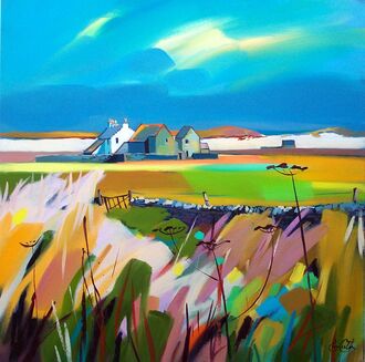 The Steading & Sanday 20"x20" £250 Mounted