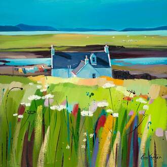Tidal Cottage 20”x20” £250 Mounted