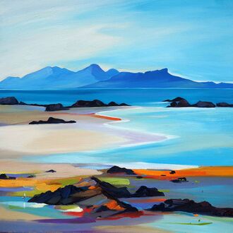 Shore To The Small Isles 32"x32"